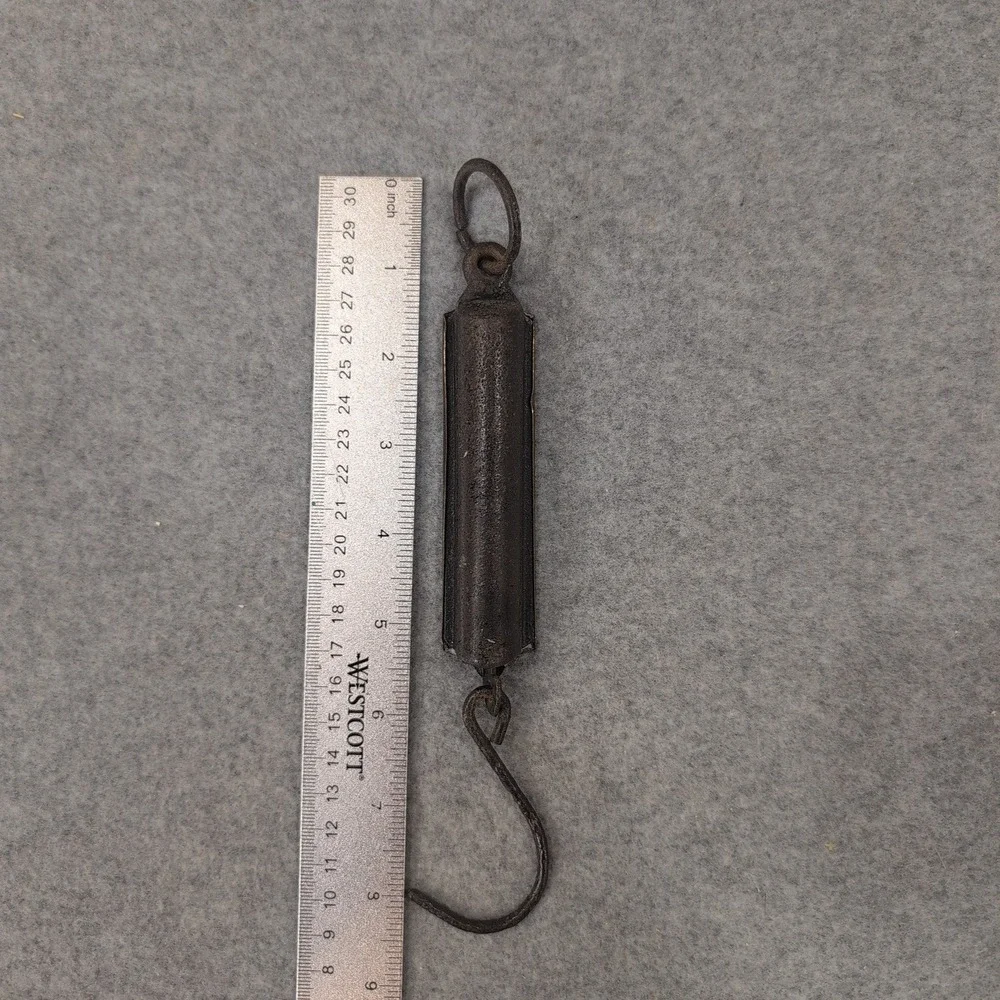 c. 1900 P.S. & W. Co. Antique Brass Spring Scale‎ 25lb Star Logo Primitive Tool - Picture 7 of 7